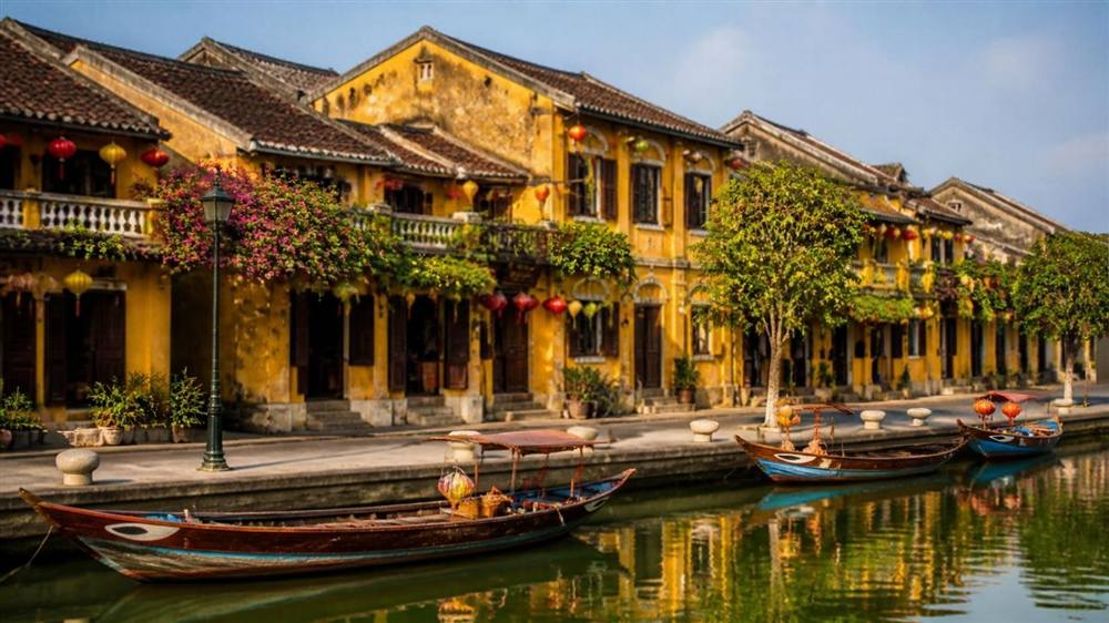 Lantern-lit riverside in Hoi An